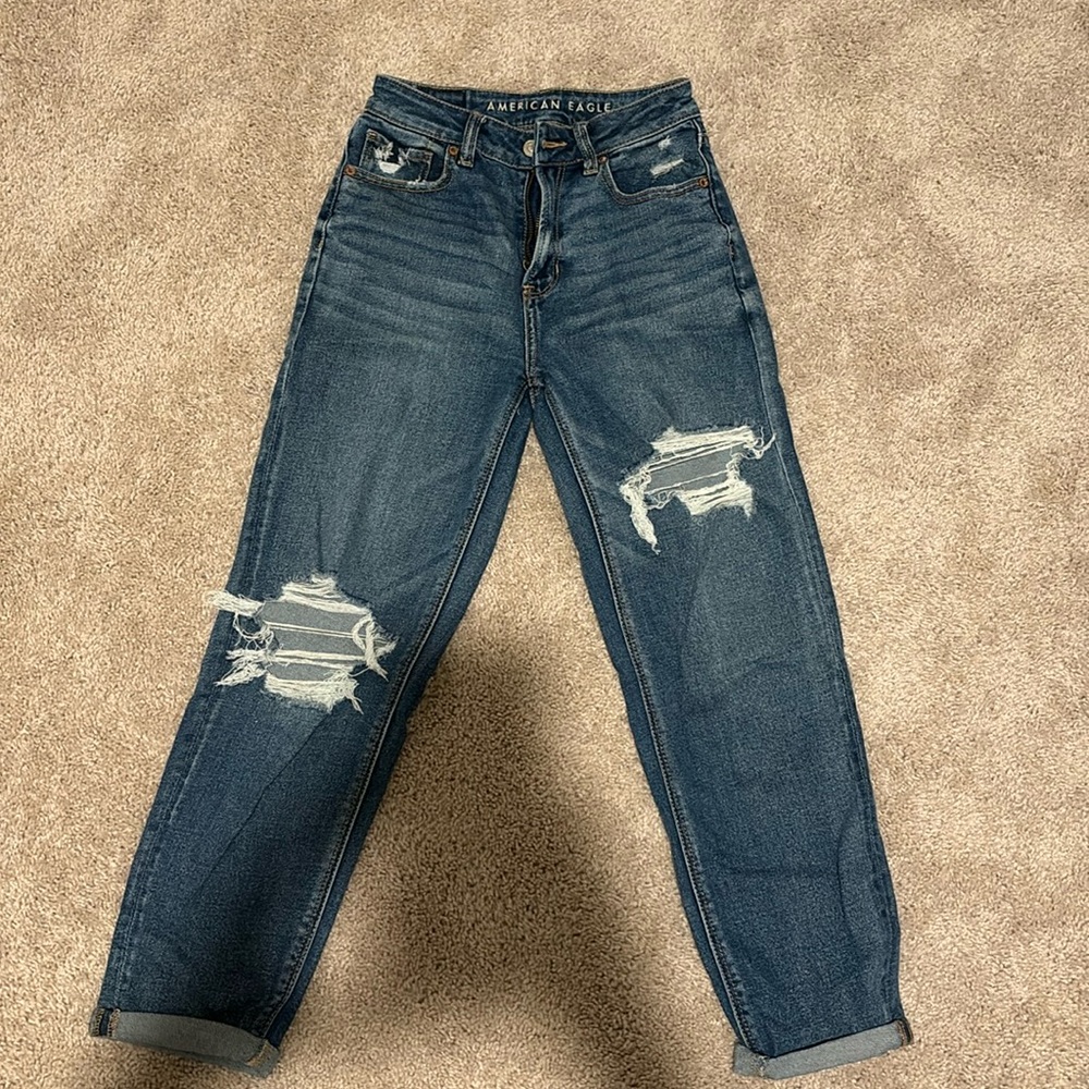 American eagle Mom straight denim